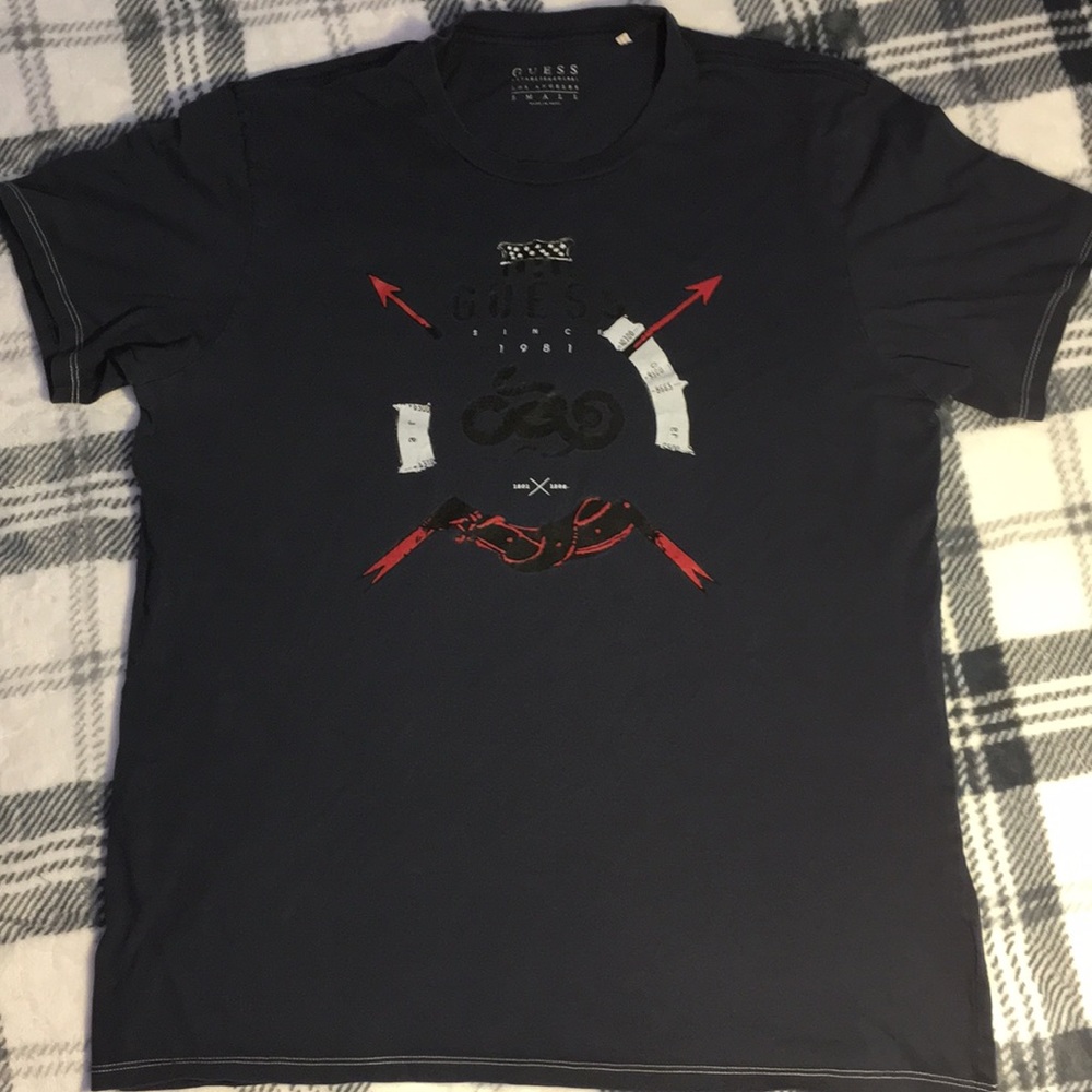 [Black Guess T-Shirt] S